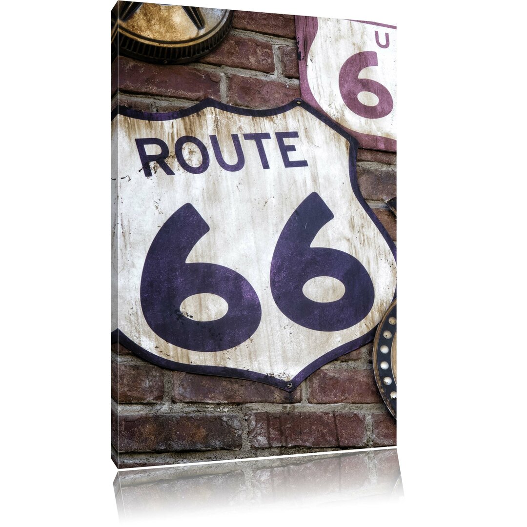 Leinwandbild Route 66, Fotodruck