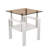 Set Of 2 Modern Tempered Glass Tea Table ,Tempered Glass Tabletop With MDF Layer,Coffee Table,End Table, Square Table For Living Room-1554297296-1554297298