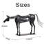 Sculpture de cheval en métal faite à la main-395976609