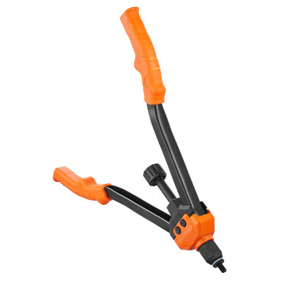 Orange 16 - Inch Rivet Nut Tool, 13pcs Mandrels, 186pcs Nuts, Construction, Quick De Riveting 13 Sizes Of 186 Corrosion , Release Feature