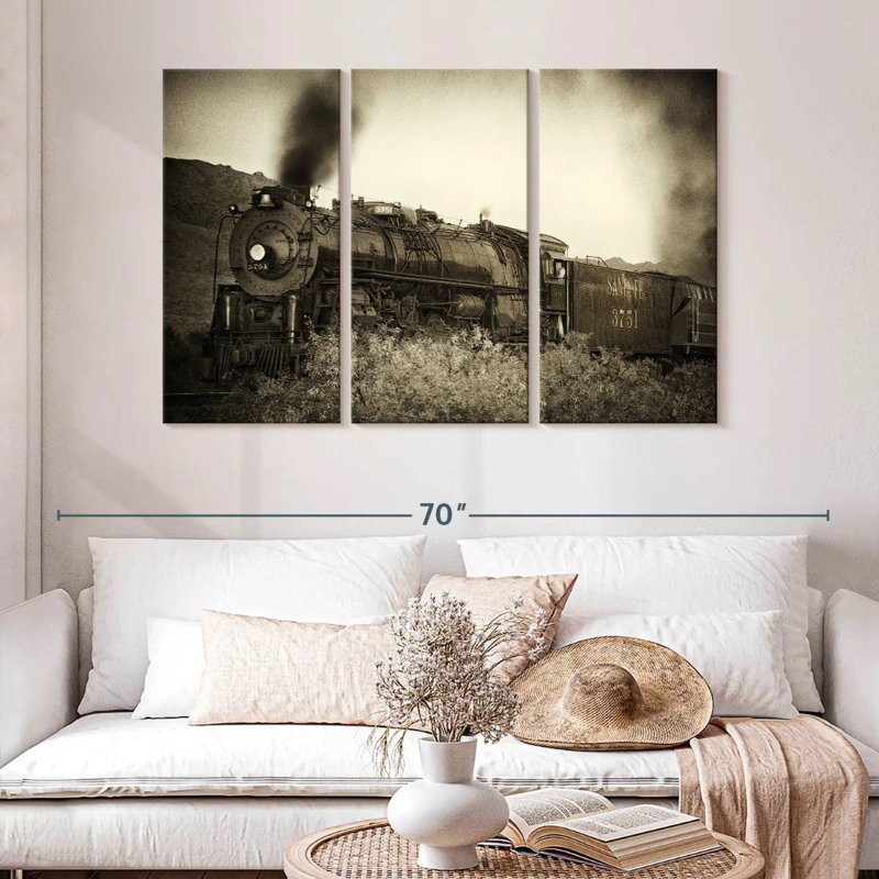 Mehar Train Arrival I, 32" H x 50" W