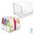 iDesign Stackable Open-Front Storage Bins for Kitchen and Pantry Organization - Set of 2 - Clear