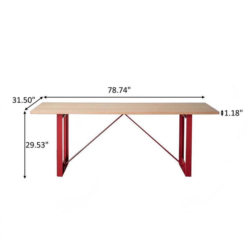 Table de conférence 78,74 po Minimalist Creative, 29.53" H x 78.74" W x 31.5" D