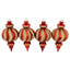 Shatterproof Commercial Size Finial Christmas Ornaments - 10" - Set Of 4-1216496971