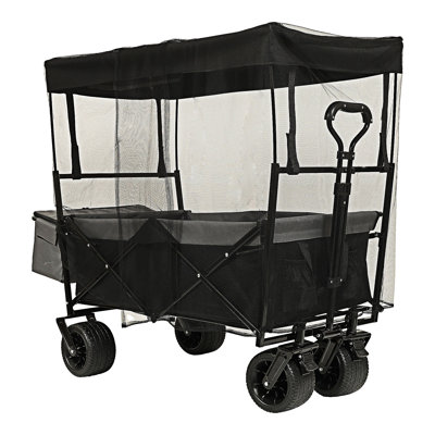 Collapsible Foldable Wagon With Canopy