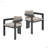 Patio Outdoor Aluminum Dining Chair, Set Of 2