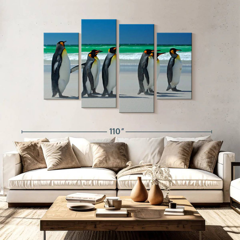 Brampt Penguin Buddies, 54" H x 84" W