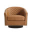 75.2Cm Wide Tufted Swivel Barrel Chair-1989487587