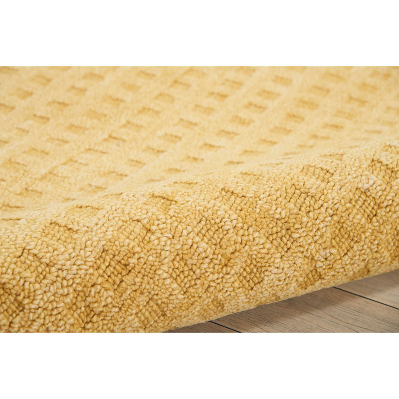 Begoa Wool Checkered Indoor Rug, Rectangle 8' x 10'6