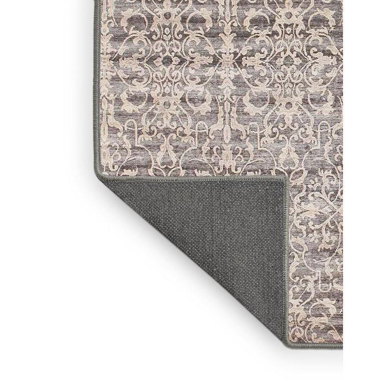Tapis gris zone contemporaine, Rectangle 5 pi x 7 pi