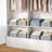 Fabric Storage Bins With Front Handles, Trapezoid Closet Organizer Baskets For Shelves, Foldable Storage Containers For Toys, Books, Clothes, Home Organization