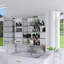 Rectangular Aluminum Medicine Cabinet With Mirror-729903897
