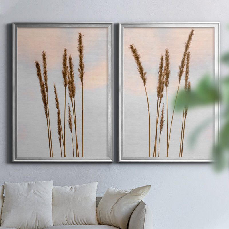 Danita Delimont - ensemble de 2 reproductions de photos, Pas de tapis, Toile avec cadre argenté