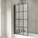 Cicely 45cm 780mm W x 1400mm H Framed Bath Screen with Clear Glass