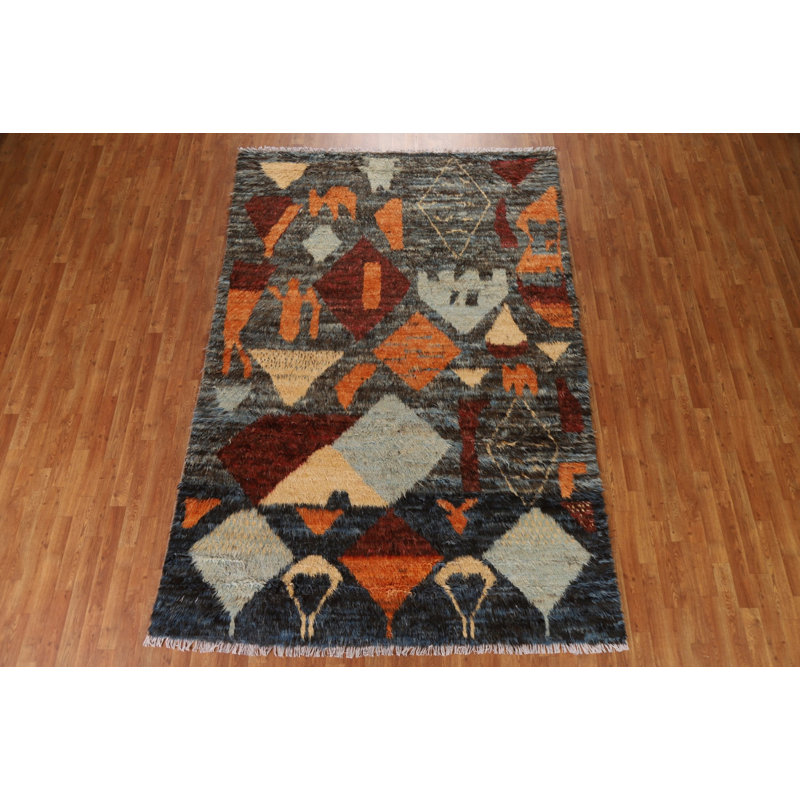 Tapis berbère fait à la main en laine marocaine 7 x 10
