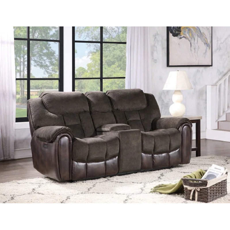 Redwan 79'' Upholstered Dual-Power Reclining Loveseat