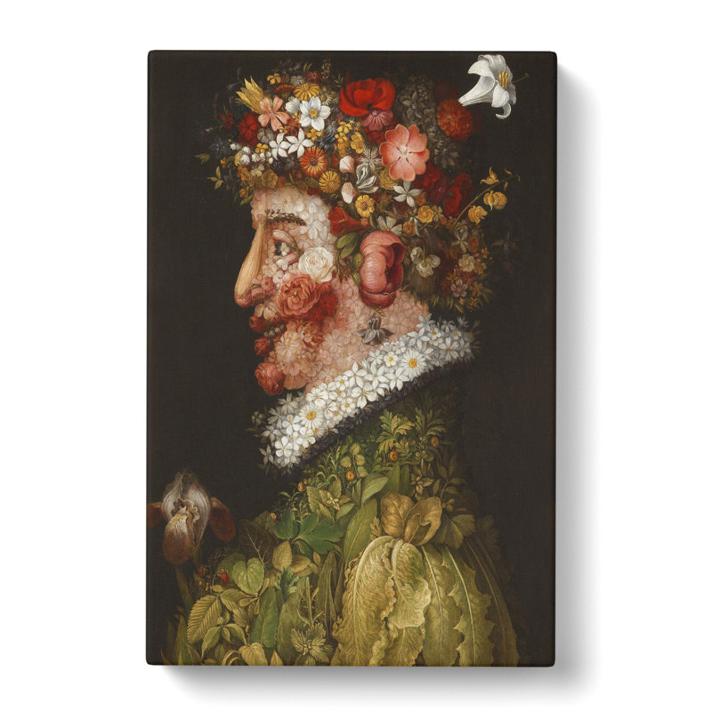 Spring by Giuseppe Arcimboldo - Wrapped Canvas Painting, 50cm H x 35cm W x 3cm D