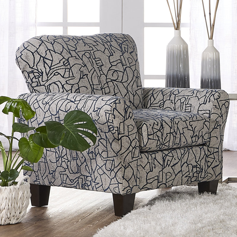 Chaise d'appoint 3010 - Scribble Indigo