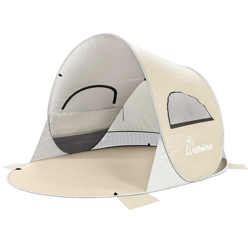 Abri de soleil Pop Up Beach, Beige, 3 Personnes