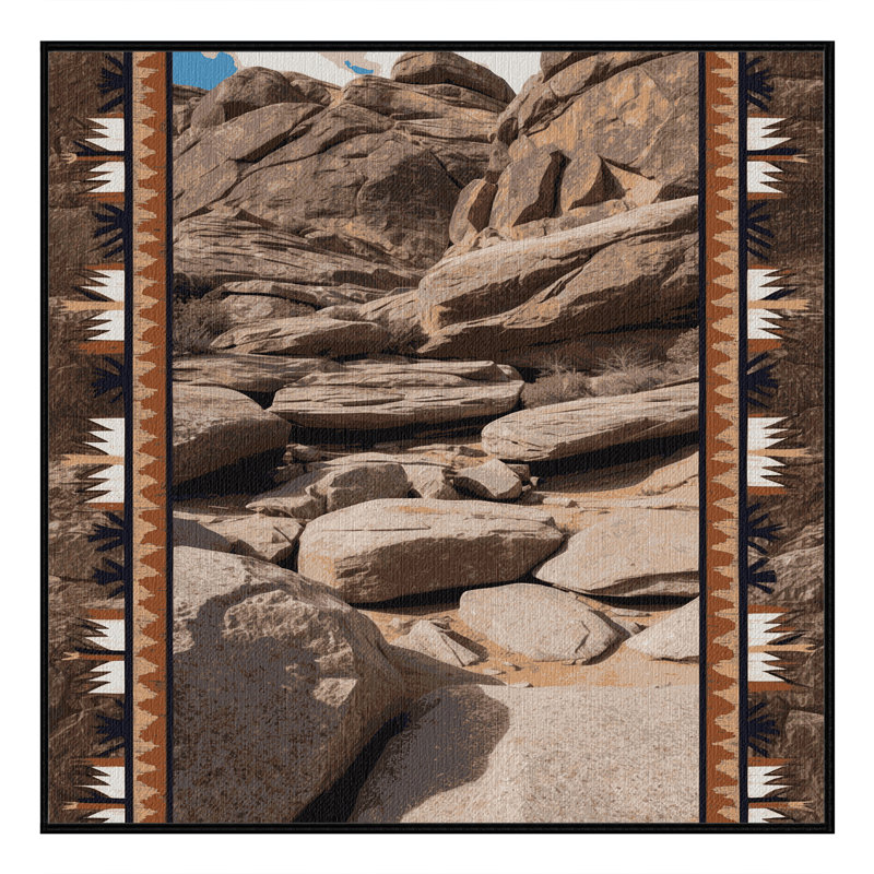  Tapis lavable Starry Night Southwestern, Carré 7 pi