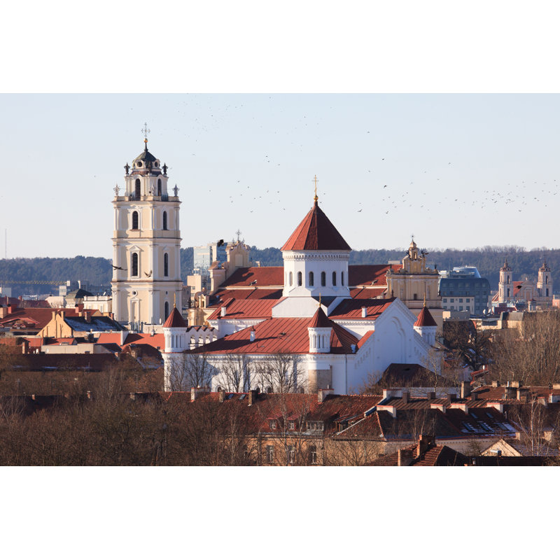 Vilnius Churches - Wrapped Canvas Print, 30cm H x 46cm W