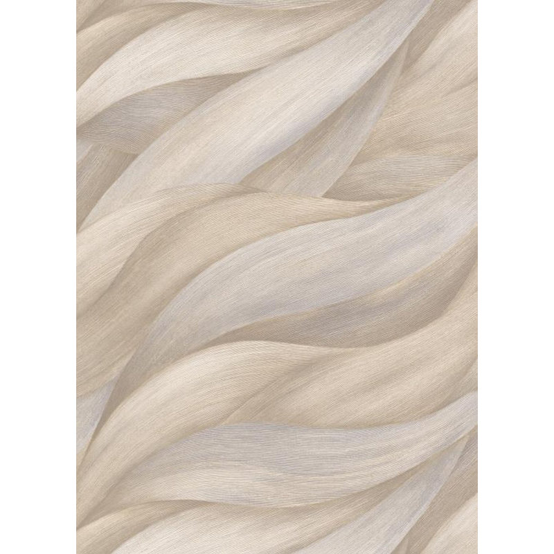 Wallpaper Abstract Featuring Waves, Beige
