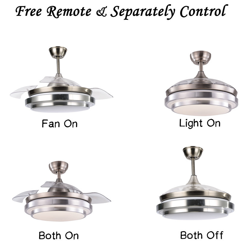 Deljunco 36'' Ceiling Fan with LED Lights