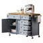 Versatile Kitchen Island With Drop Leaf, Embossed Texture, And Multiple Storage Options For Enhanced Organization And Functionality