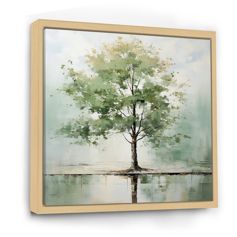 «Green American Basswood Wildlife III», art mural arbre, H 36 po x l 36 po, Brun