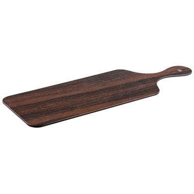 Plateau de service en mélamine noyer et grain de bois