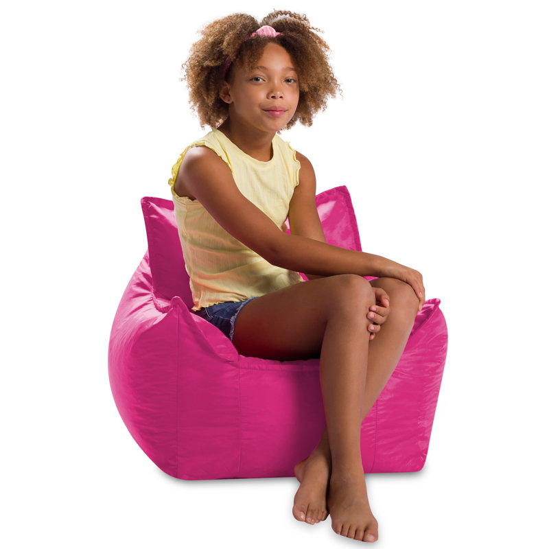 Fauteuil à billes Posh Creations, Mélange de polyester rose