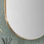Stainless Steel Oval Wall Mirror-98249880