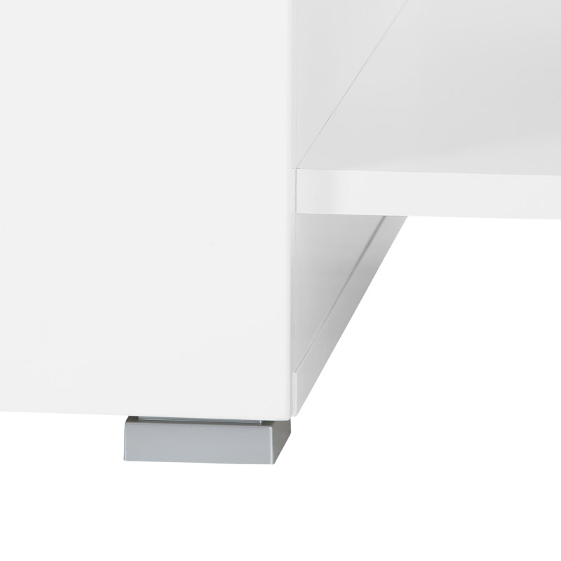 Zeus 104cm Sideboard, White Gloss, Without Led Lighting