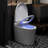 Smart Elongated Toilet with Auto Lid & Foot Sensor Flush, Heated Bidet Seat with Dryer, Touchless Smart Toilet with Remote & Night Light, White