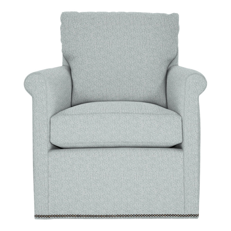 Gwynn Cotton Swivel Armchair, Yes, Ian Haze