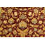 Tapis oriental rouge / doré en laine noué à la main 4 pi 1 po x 6 pi 1 po Oriental