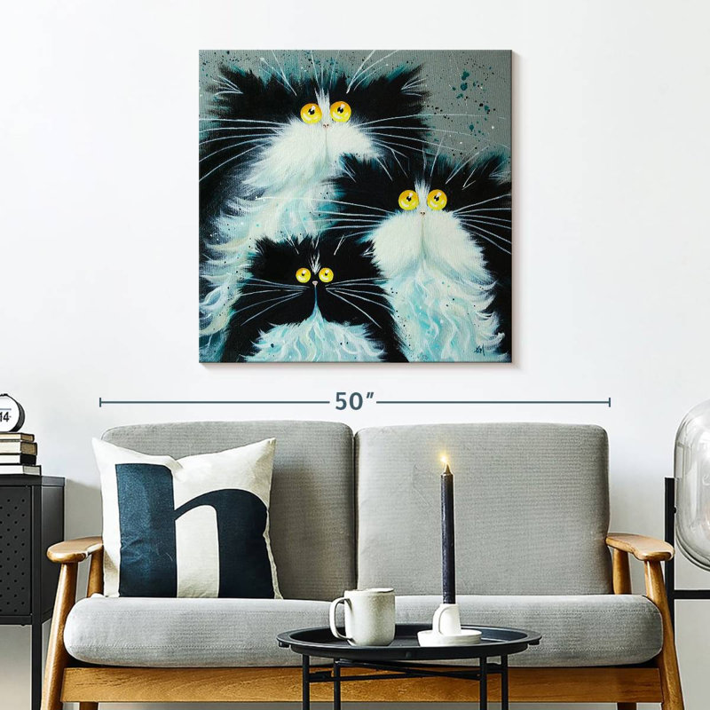 Brampt Meet The Purrents, 30" H x 30" W