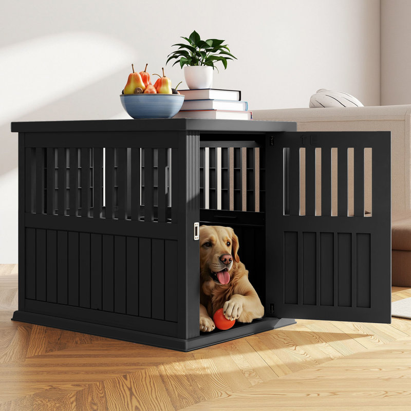 Niche pour chien et table d'appoint Elegant, Noir