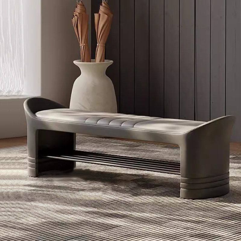 Banc de rangement pour chaussures 39,4 po, Gris