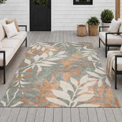 Tapis tropical intérieur / extérieur lavable à la machine Chantille ACN2955