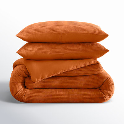 Felix Cotton Waffle Comforter Set
