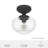 Hunter Saddle Creek 1 Light Mini Flush Mount Ceiling Light Fixture-73725721-73725722