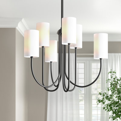 6 - Light Metal Chandelier