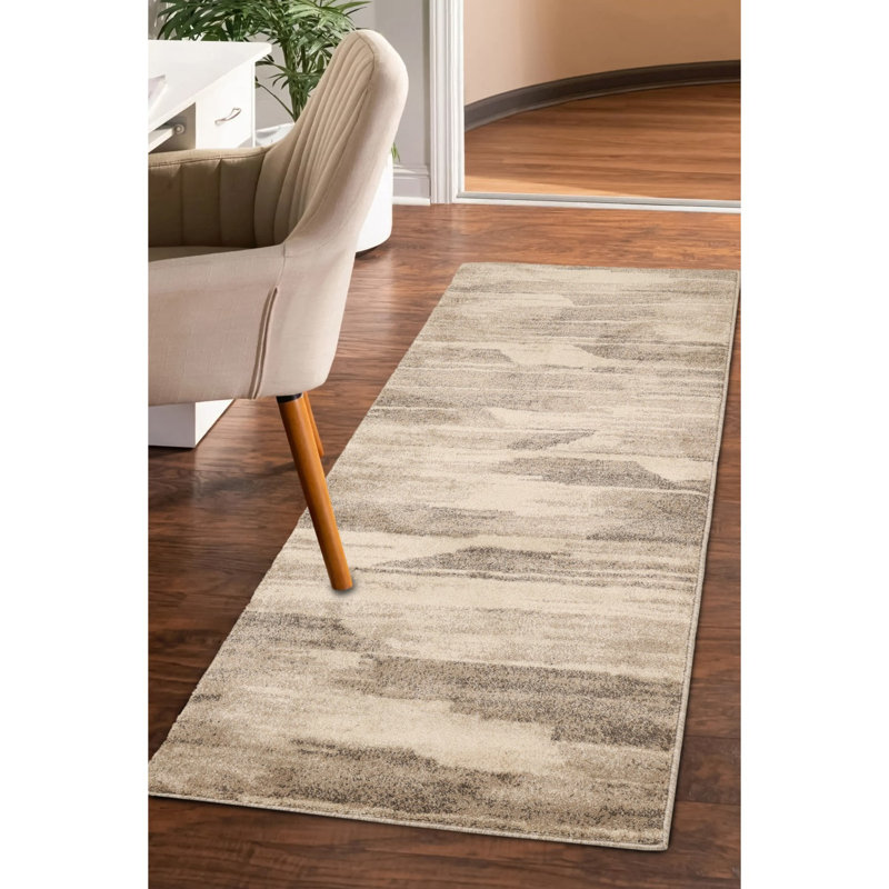 FREYA ABSTRACT NATURAL, Runner 80 x 200cm