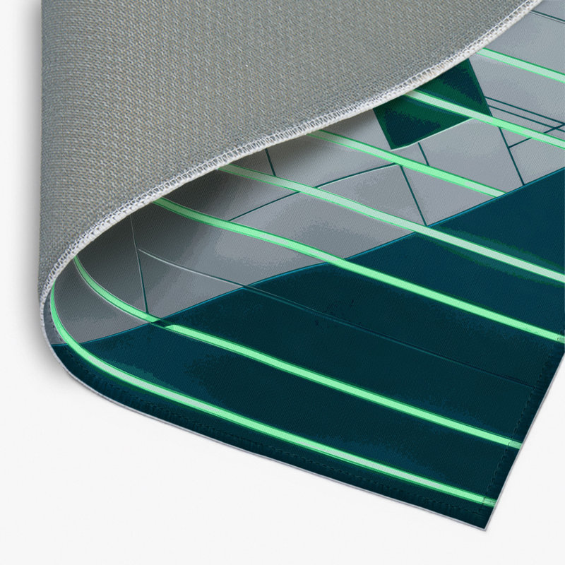Tapis d'intérieur et d'extérieur Quantum Ray, Rectangle 5 pi x 7 pi