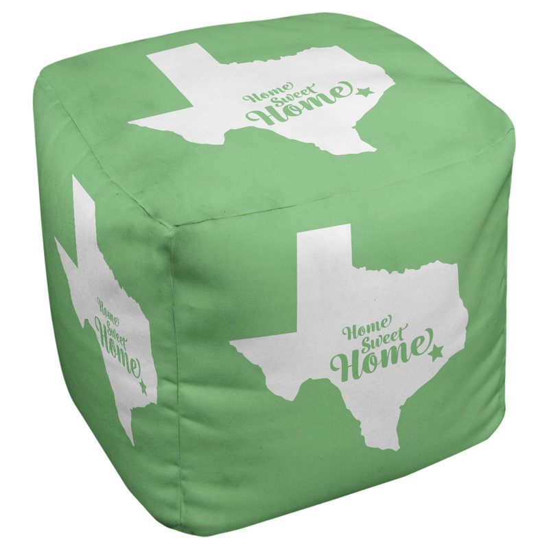 Repose-pieds cube en houston the home houston, Vert