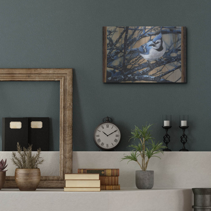  «The Blue Jays Blues» par Jim Brune, art mural en métal, 16 po x 12 po, H 12 po x l 16 po