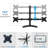 Mount-It Full Motion Adjustable Double Monitor Desk Stand | Fits 21 - 32 In. Computer Screens