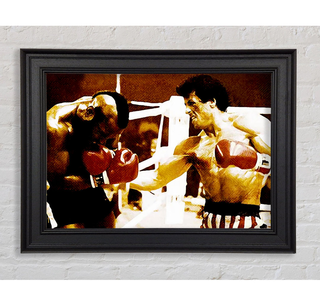 Rocky 3 In The Ring With Mr T - Einzelne Bilderrahmen Kunstdrucke