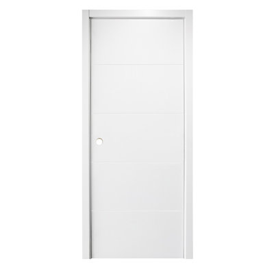 Porte intérieure stratifiée blanche Graffiti